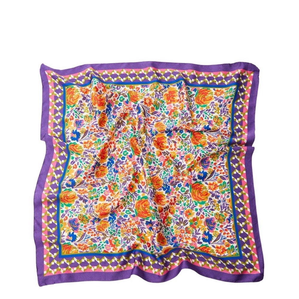 SATIN EFFECT PRINTED SCARF ZARA